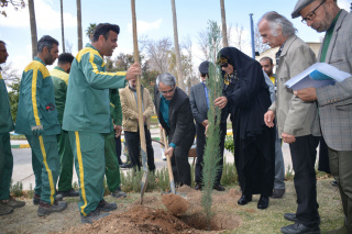 کاشت نهال به مناسبت گرامیداشت روز درختکاری
