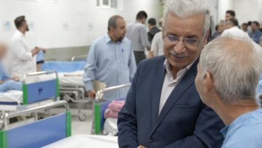 دیدار صمیمی رئیس دانشگاه و جمعی از همکاران دانشگاه صنعتی شیراز با جانبازان دوران دفاع مقدس